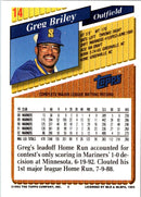 1993 Topps Gold Greg Briley