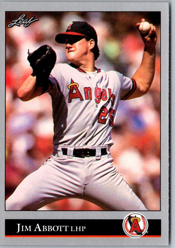 1992 Leaf Black Gold Jim Abbott #1