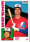 1984 O-Pee-Chee Mike Vail