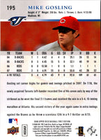 2008 Upper Deck First Edition Mike Gosling #195