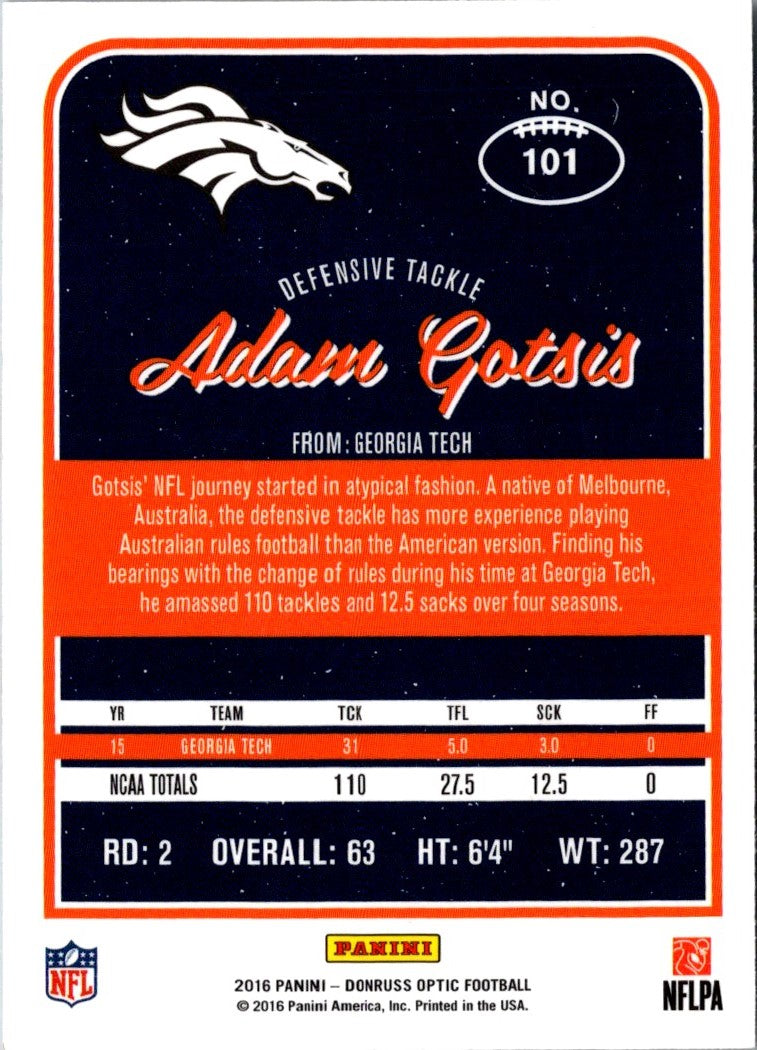 2016 Donruss Optic Adam Gotsis