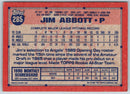 1991 Topps Jim Abbott
