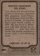 1979 Fleer Team Action The Sting (Defense)