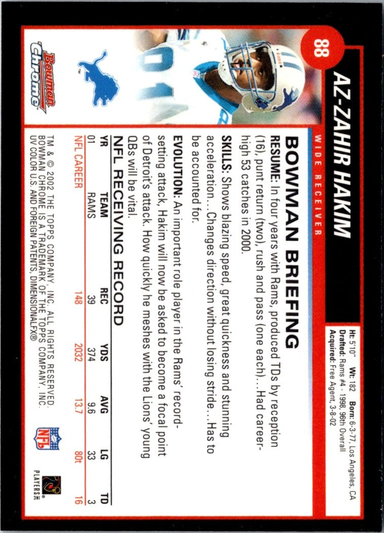 2002 Bowman Az-Zahir Hakim