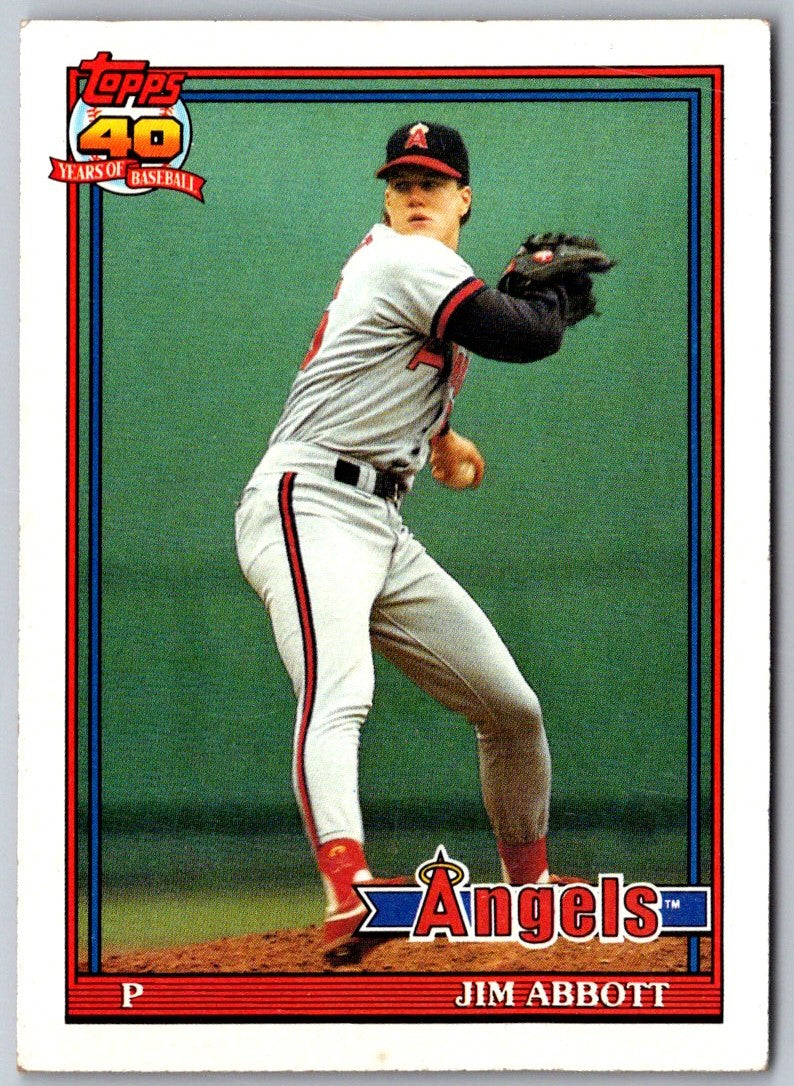 1991 Topps Jim Abbott