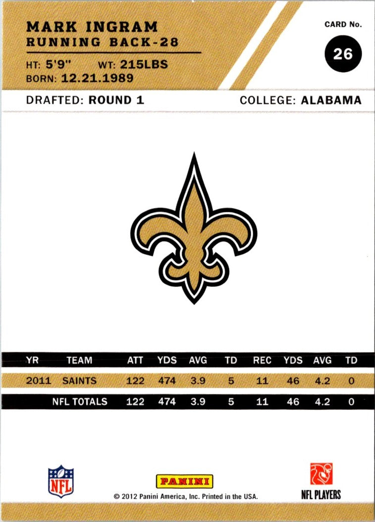 2012 Score Mark Ingram
