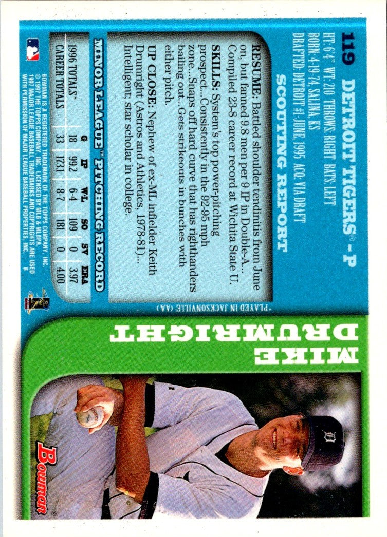 1997 Bowman Mike Drumright