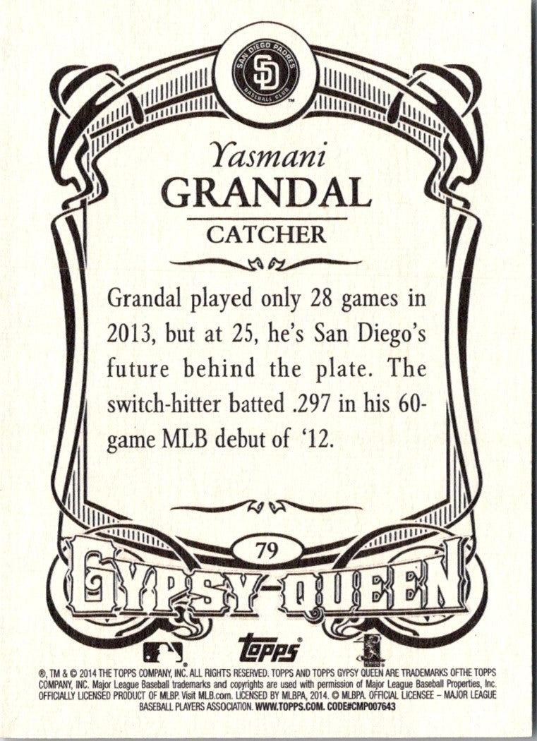 2014 Topps Gypsy Queen Yasmani Grandal