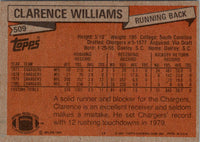 1981 Topps Clarence Williams #509