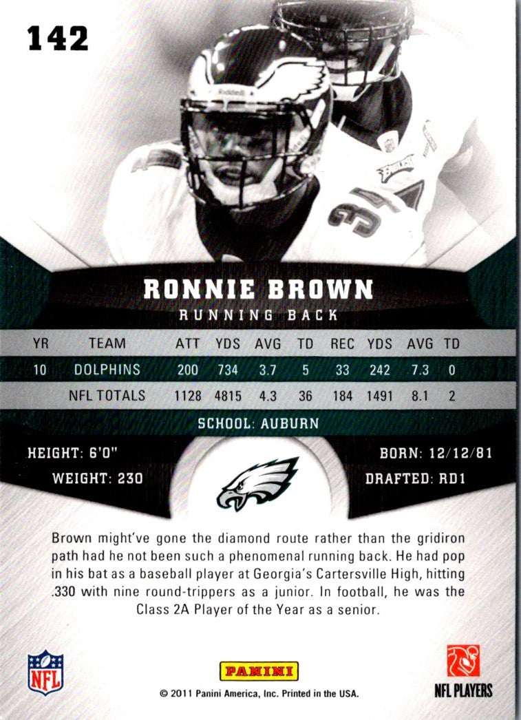 2011 Panini Gridiron Gear Ronnie Brown