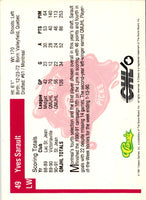 1991 Classic Draft Picks Yves Sarault #49