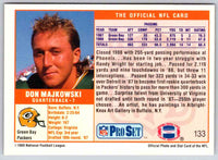 1989 NFL Proset Don Majkowski #133