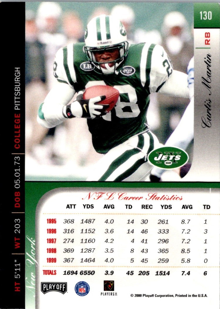 2000 Playoff Prestige Curtis Martin