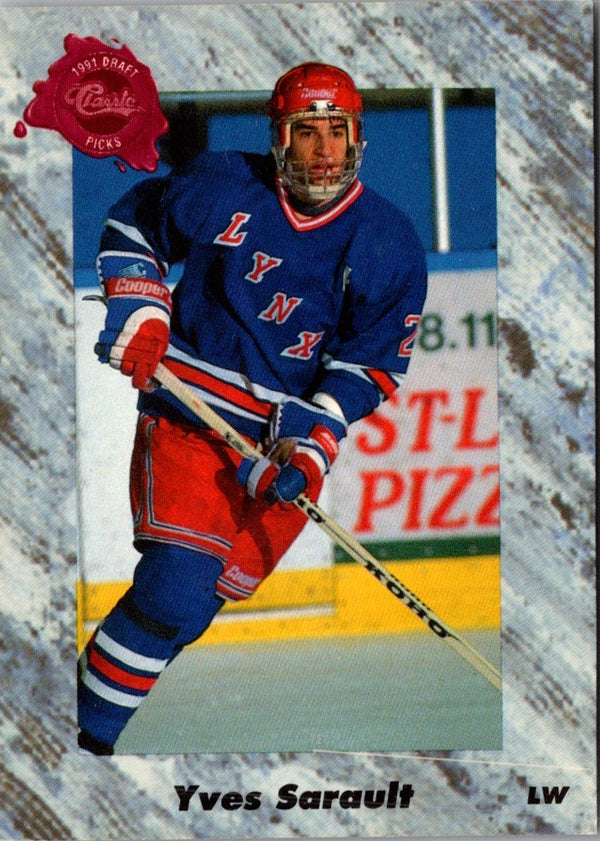 1991 Classic Draft Picks Yves Sarault #49