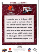 2008 Upper Deck Heroes Blue Derek Anderson