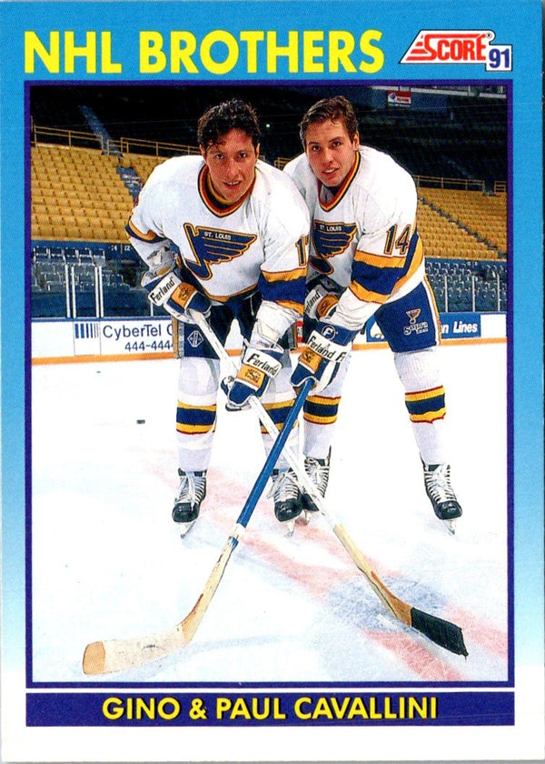 1991 Score Canadian NHL Brothers (Gino Cavallini/Paul Cavallini) #338