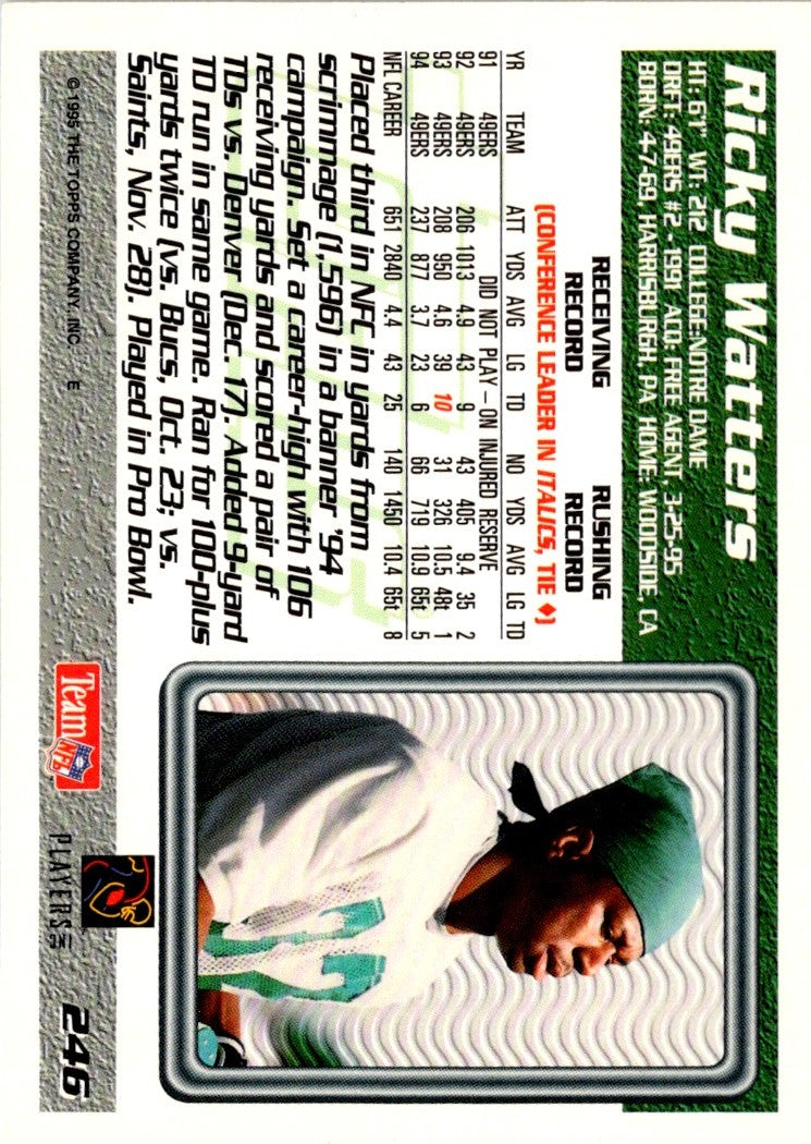 1995 Topps Ricky Watters