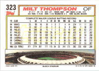 1992 Topps Milt Thompson #323