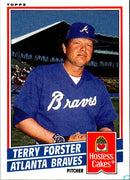 1985 Topps Hostess Atlanta Braves Terry Forster