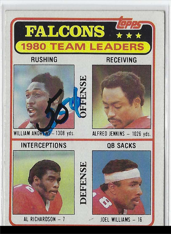 1981 Topps William Andrews/Alfred Jenkins/Al Richardson/Joel Williams #244 Hot