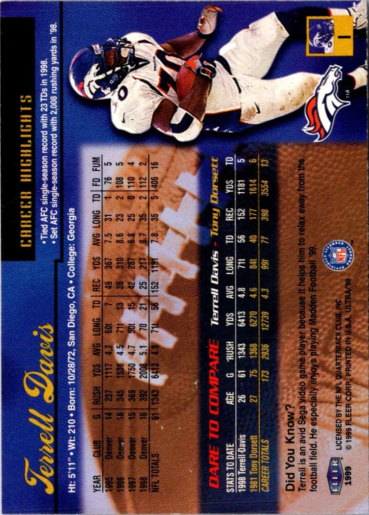 1999 Ultra Terrell Davis