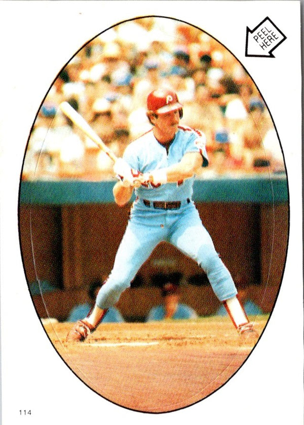 1986 Topps Stickers Mike Schmidt #114