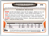 2013 Bowman Clayton Blackburn #BP98