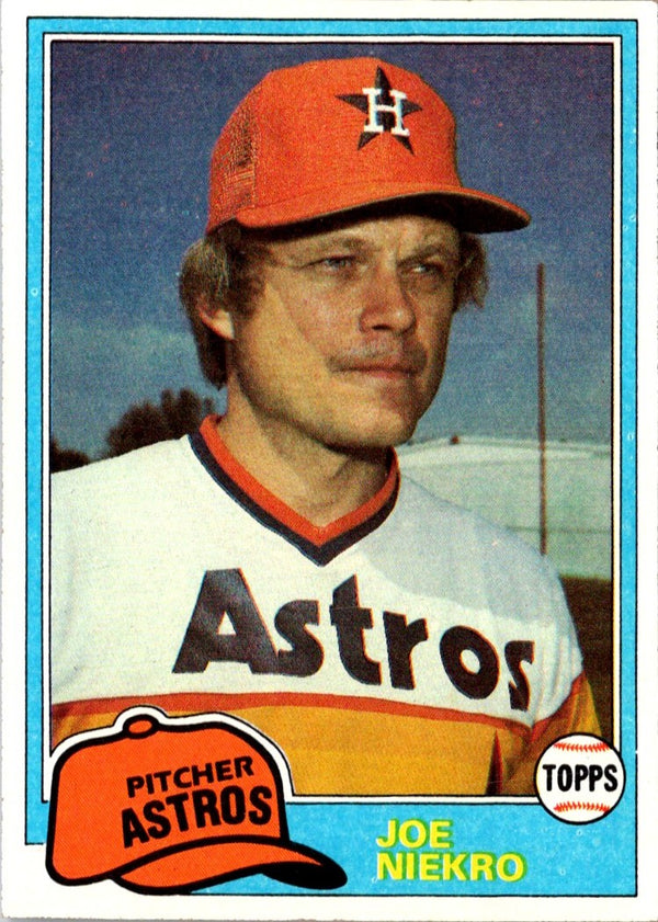 1981 Topps Joe Niekro #722