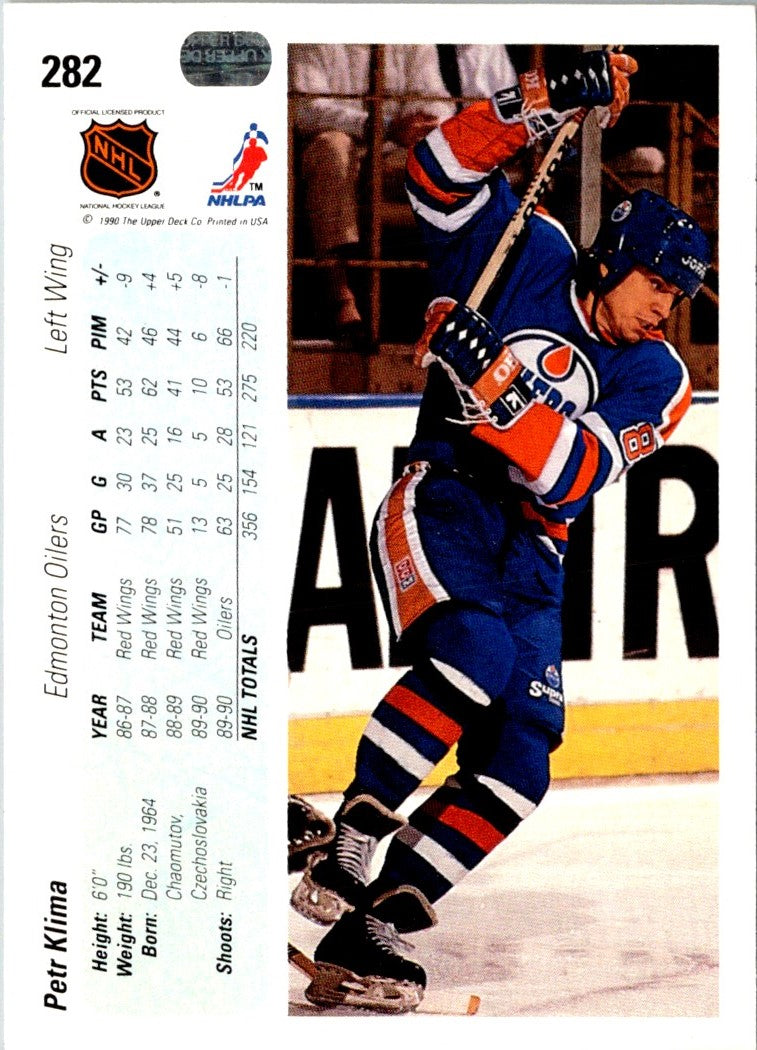 1990 Upper Deck Petr Klima