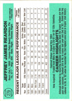 1984 Donruss Jeff Reardon #279