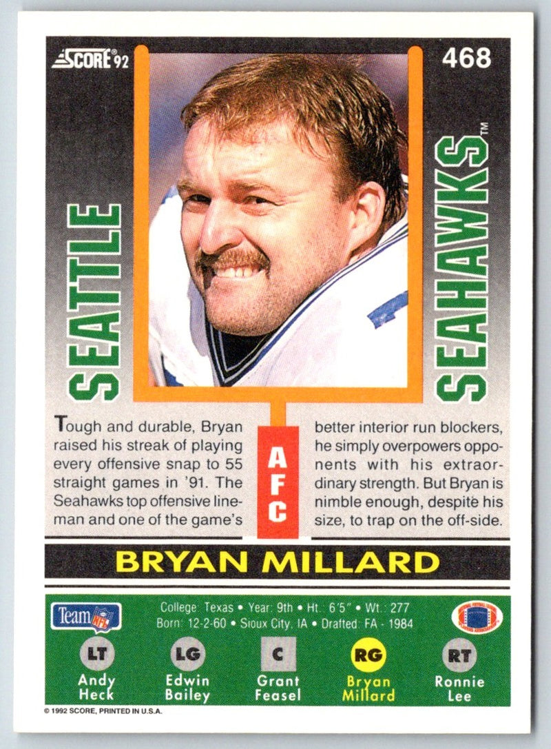 1992 Score Bryan Millard