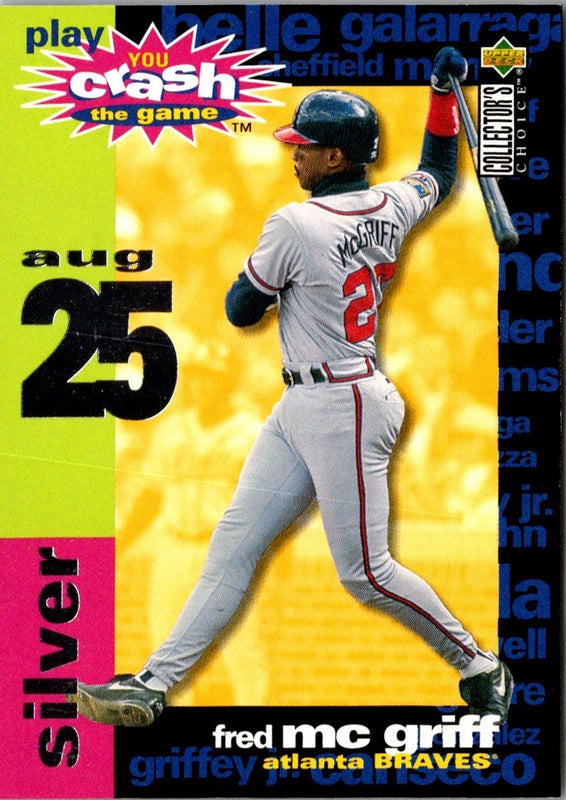 1995 Collector's Choice You Crash the Game Fred McGriff #CG12C