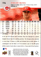 2008 Upper Deck First Edition David Ross #196