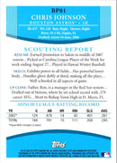 2008 Bowman Prospects Chris Johnson