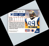 1991 Pro Set Alvin Wright #206