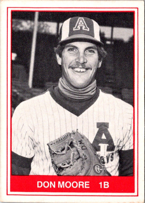 1982 TCMA Arkansas Travelers Don Moore #17