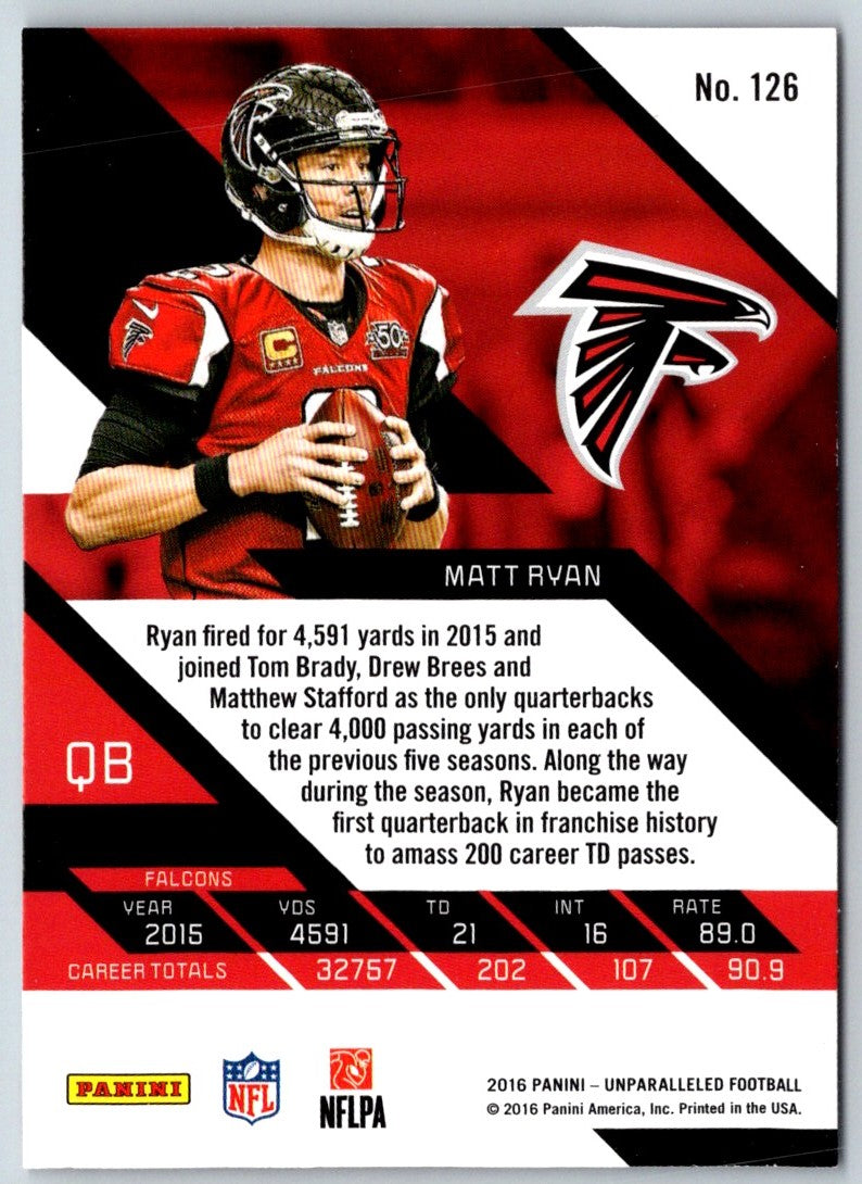 2017 Panini Contenders Draft Picks Matt Ryan