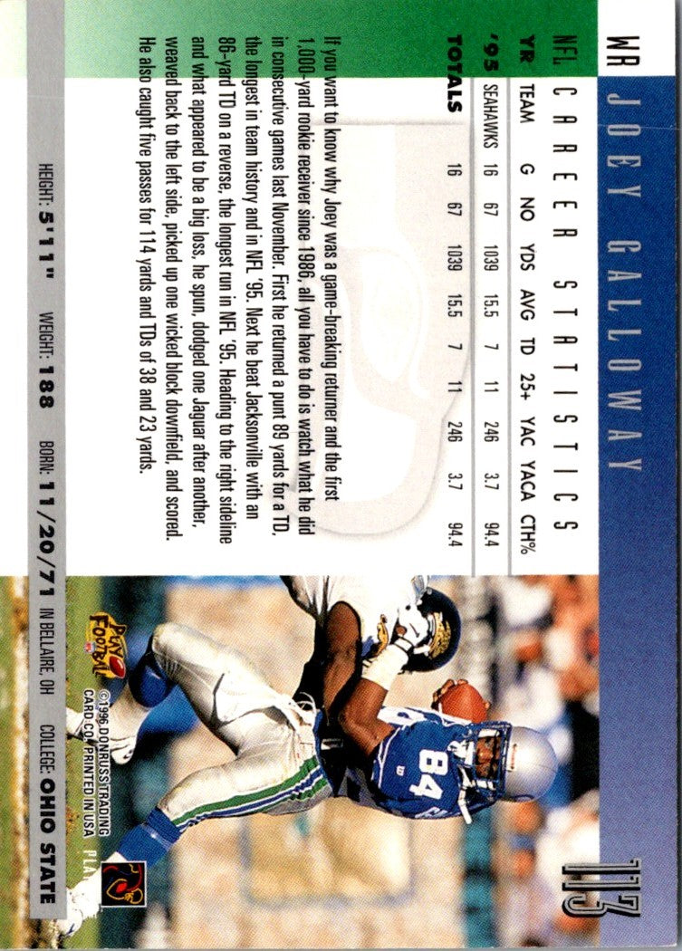 1996 Donruss Joey Galloway