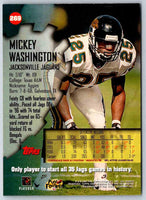 1997 Topps Stadium Club Football Mickey Washington #269