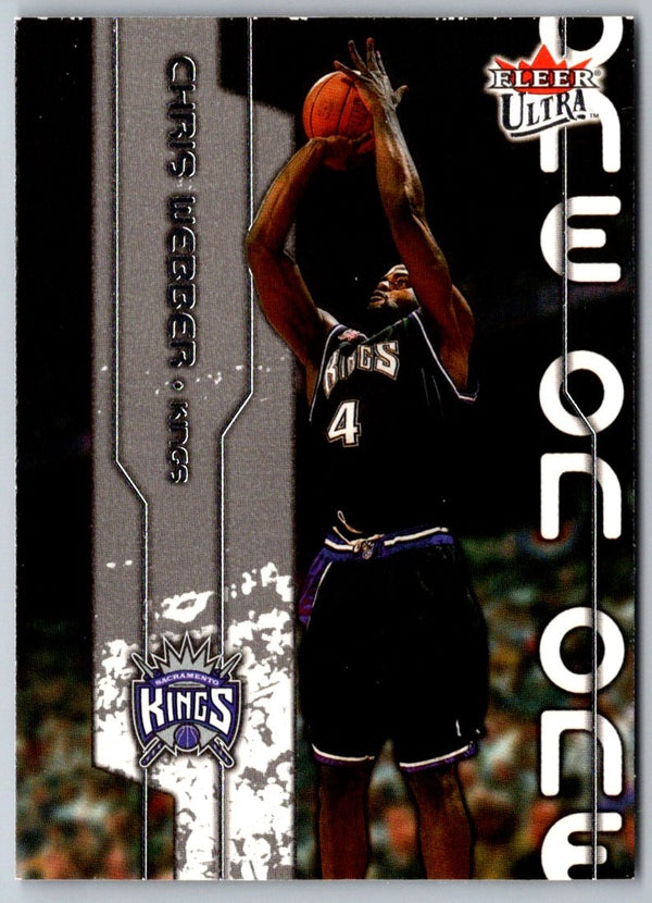 2002 Ultra One on Chris Webber/Michael Finley #3 OO