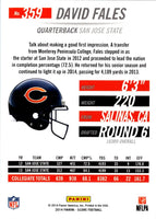 2014 Score Scorecard David Fales #359