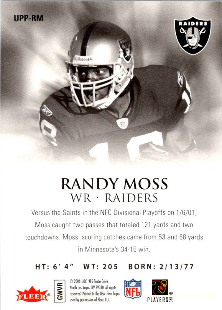 2006 Ultra Postseason Performers Randy Moss