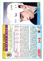 1991 Score Canadian Steve Leach #576
