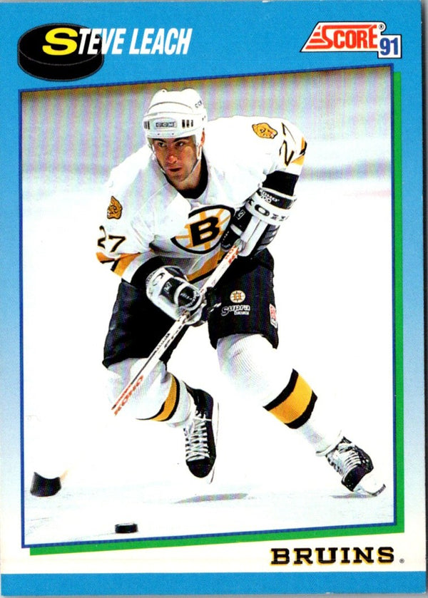 1991 Score Canadian Steve Leach #576