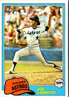 1981 Topps Joe Sambito #385
