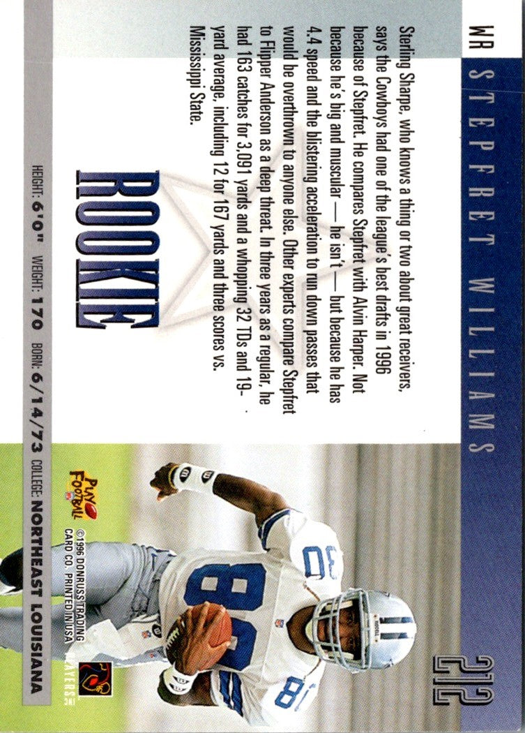 1996 Donruss Stepfret Williams