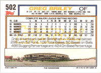 1992 Topps Greg Briley #502