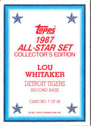 1987 Topps Lou Whitaker