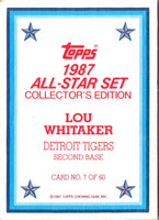 1987 Topps Lou Whitaker #7