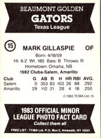 1983 TCMA Beaumont Golden Gators Mark Gillaspie #15